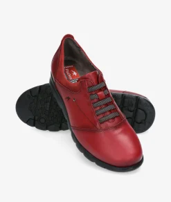 Mujer Fluchos Zapatos confort F0354 en cereza