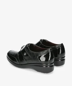 Mujer Pitillos Zapatos confort 10025 en negro