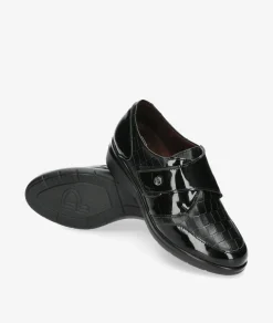 Mujer Pitillos Zapatos confort 10025 en negro