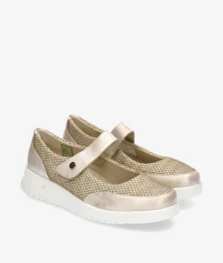 Mujer Pitillos Zapatos confort 20302 en oro