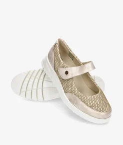 Mujer Pitillos Zapatos confort 20302 en oro
