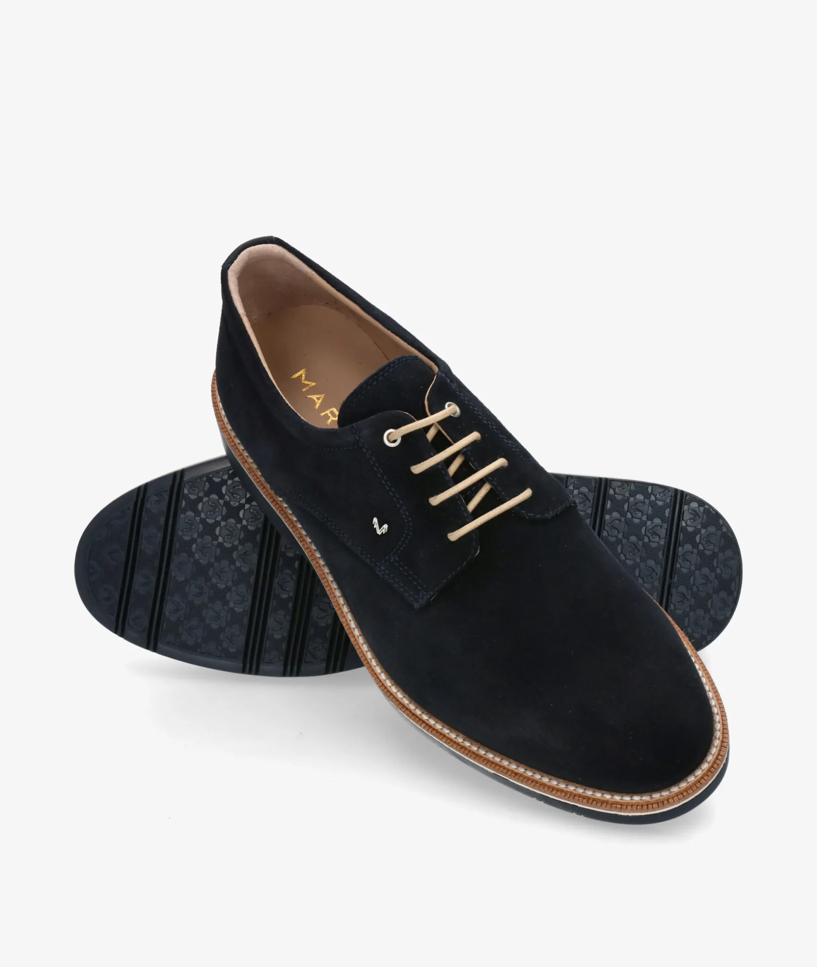 Hombre pabloochoa.shoes Zapatos de vestir MARTINELLI 1689-2889 en serraje azul