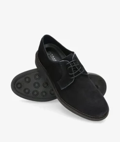 Hombre Traveris Zapatos de vestir 28751 en serraje azul