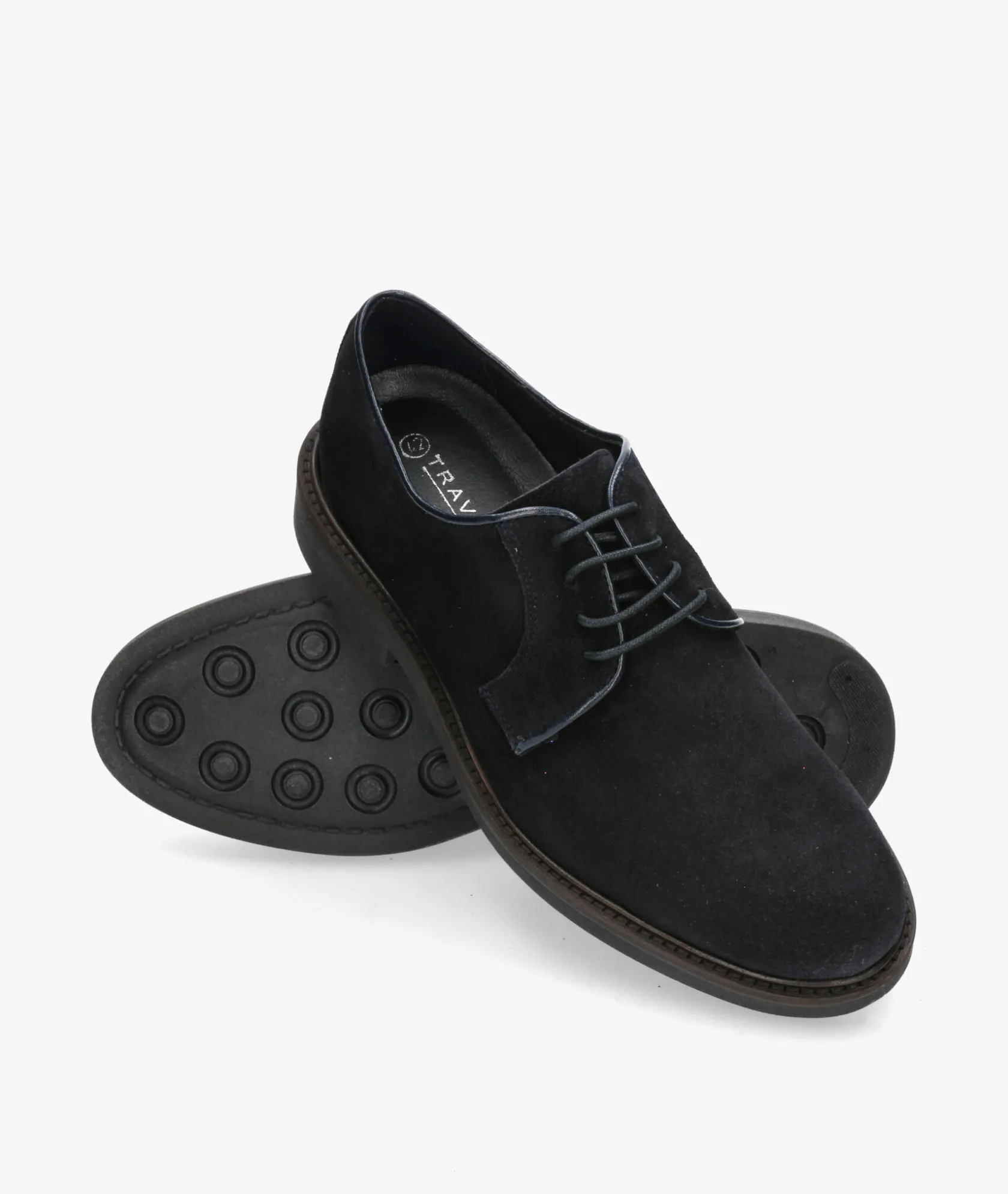 Hombre Traveris Zapatos de vestir 28751 en serraje azul