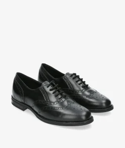 Mujer Funny Lola Zapatos inglés 1109 en negro