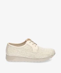 Mujer Kénnebec Zapatos inglés 8210 RAFIA en beige