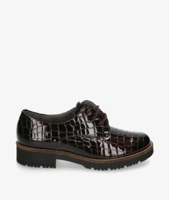 Mujer Pitillos Zapatos inglés 10771 en charol