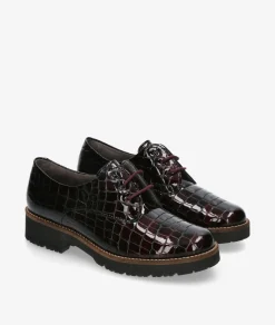 Mujer Pitillos Zapatos inglés 10771 en charol