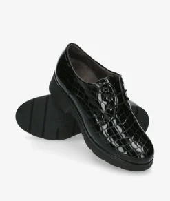 Mujer Pitillos Zapatos inglés 10751 en coco