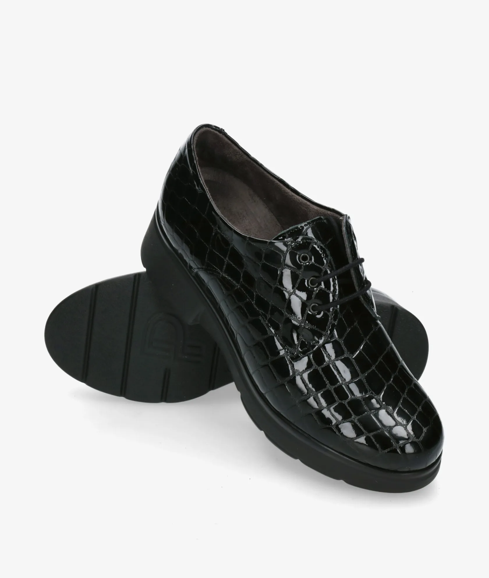 Mujer Pitillos Zapatos inglés 10751 en coco