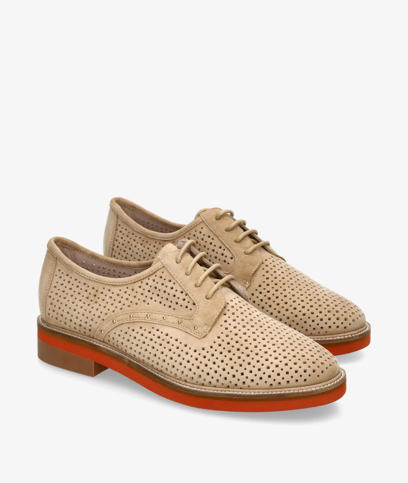 Mujer Stephen Allen Zapatos inglés LAUR-27 2033-188 en ante camel