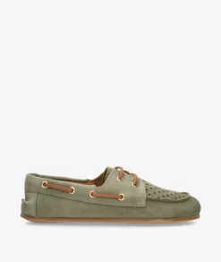 Mujer Mustang Zapatos 56365 en serraje kaki