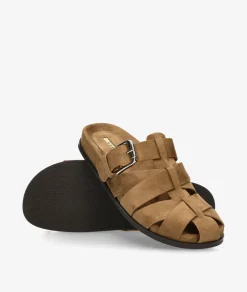 Mujer pabloochoa.shoes Zuecos CORINA M6412 en camel