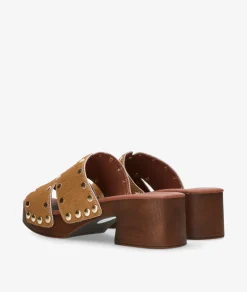 Mujer pabloochoa.shoes Zuecos SF1637 en camel